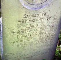 Headstone of Ann